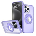 Works with iPhone13/14/15 pro max case with 360-degree rotating ring/built-in magnet for Magsafe wireless charging