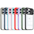 Suitable for iPhone 12/13/14/15 pro max transparent phone case push-window lens protection case injection molding process multi-color selection