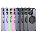 For iPhone 12/13/14/15 pro max case with 360-degree rotating ring/Built-in magnet support for Magsafe wireless charging