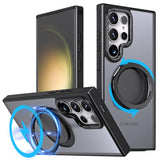 For iPhone 12/13/14/15 pro max case with 360-degree rotating ring/Built-in magnet support for Magsafe wireless charging