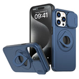 Works with iPhone13/14/15 pro max case with 360-degree rotating ring/built-in magnet for Magsafe wireless charging