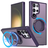 For iPhone 12/13/14/15 pro max case with 360-degree rotating ring/Built-in magnet support for Magsafe wireless charging