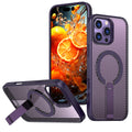 Magnetic Metal Holder Heat Dissipation Mesh Honeycomb Magnetic Case for iPhone  14 15 16  Pro Max Matte Hard Cooling Cover