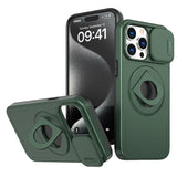 Works with iPhone13/14/15 pro max case with 360-degree rotating ring/built-in magnet for Magsafe wireless charging