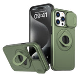 Works with iPhone13/14/15 pro max case with 360-degree rotating ring/built-in magnet for Magsafe wireless charging