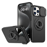 Works with iPhone13/14/15 pro max case with 360-degree rotating ring/built-in magnet for Magsafe wireless charging