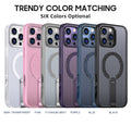 Magnetic Metal Holder Heat Dissipation Mesh Honeycomb Magnetic Case for iPhone  14 15 16  Pro Max Matte Hard Cooling Cover