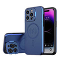 For iPhone 12/13/14/15 pro max case stand Lens protection Built-in magnets support Magsafe wireless charging