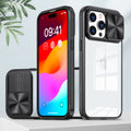 Suitable for iPhone 12/13/14/15 pro max transparent phone case push-window lens protection case injection molding process multi-color selection